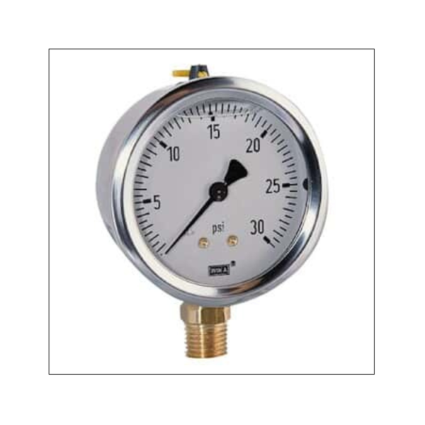 100 mm Dial Pressure Gauge with Range 0 to 28 kg